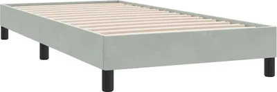 Produktbild von vidaXL Bettgestell ohne Matratze Hellgrau 100x220 cm Samt