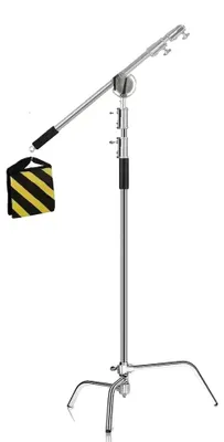 Produktbild von Lichtstativ, Edelstahl, verstellbarer Ausleger, 26M Mit Querträger