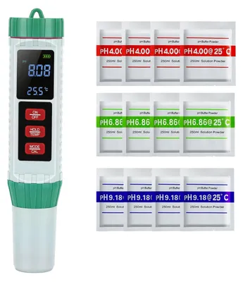 Wasserqualitätstester 5-in-1, pH/EC/TDS/Salz/Temp, tragbar