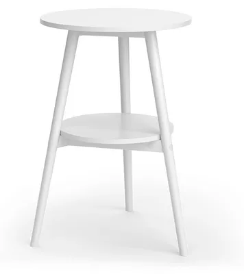 Produktbild von Couchtisch Vicco Rondal Weiß 38 x 38 cm, Model 59346
