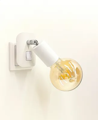 Produktbild von LED Steckerleuchte *ANNA* weiß mit 4 Watt GOLD Leuchtmittel 2500K