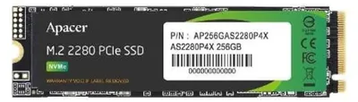 Zdjęcie produktu dla Apacer AS2280P4X M.2 PCIe Gen3 x4 256GB