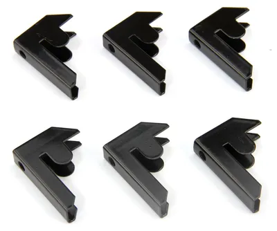 Imagen del producto de Conectores metálicos T-Rax para sistemas de estanterías, juego de 6 unidades