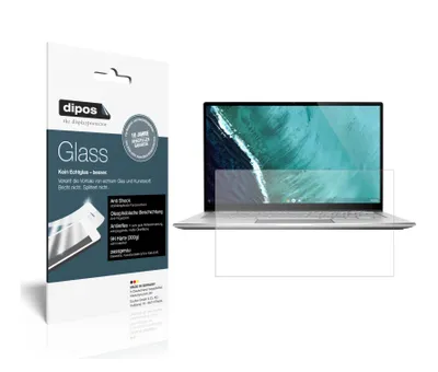 Produktbild von 2x Schutzfolie für Asus Chromebook Flip C434T matt - Anti-Shock 9H Folie dipos Glass Kunststoffglas