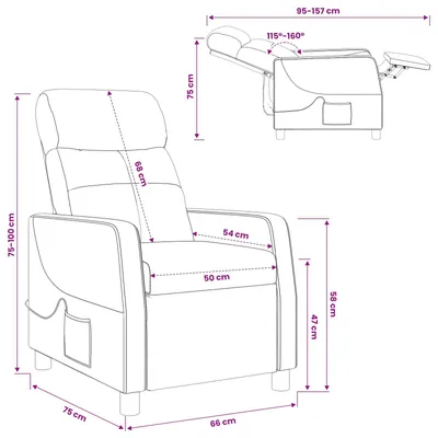 Imagen del producto de Sillón de masaje relax, color crema, tapizado en tela