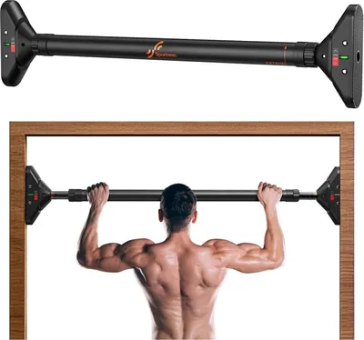 Produktbild von Klimmzugstange Türrahmen Sportneer Pull Up Bar 200 Kg Tragkraft Ausziehbar 74,9-94 cm