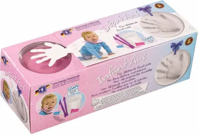 Immagine prodotto di Set con impronte del bambino - ROSA