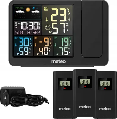 Obrázek produktu pro Meteorologická stanice s DCF METEO SP300, laserovým projektorem a 3 senzory