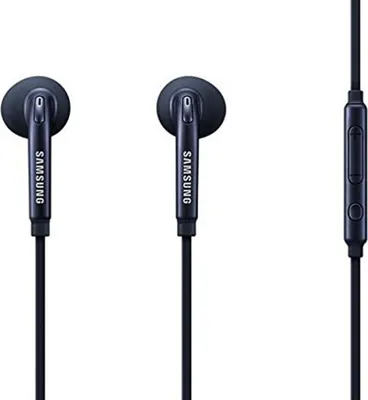Produktbild von Samsung In-Ear Headset Schwarz, Stereo, mit Remote, Modell EO-EG920BBEGWW, 1.2m Kabellänge, 9g Gewicht. Kompatibel mit 3.5mm Klinke für Telefonie & Outdoor. Original Zubehör, Bulk (ohne OVP).
