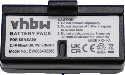 Produktbild von vhbw Akku Ersatz für Sennheiser BA90, E90, E180 für Wireless Headset Kopfhörer (60 mAh, 2,4 V, NiMH)