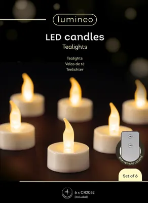 Produktbild von LED Teelicht plastik Flacker-Effekt BO indoor Ø 3.8cm H.4.6cm weiß