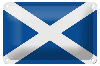 Produktbild von Blechschild Flagge Schottlands 18x12cm Flag of Scotland Dekoration