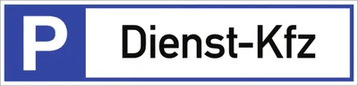 Produktbild von Dreifke® Parkplatzreservierer Dienst-Kfz, Alu, 460x110 mm
