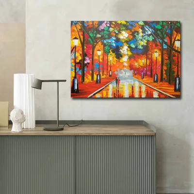 Produktbild von Wallity, 70100FAMOUSART- CVT1549, Bunt, Leinwandbilder, 70 x 100 cm, 100% Wildleder -Leinwand