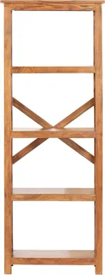 Produktbild von vidaXL Bücherregal 60x30x160 cm Massivholz mit Honigfarbenem Finish