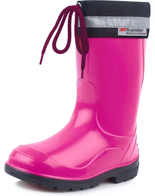 Produktbild von Ladeheid Kinder Mädchen Jungen Gummistiefel mit Stulpe LA-972 (Fuchsia/Schwarz, 26 EU)
