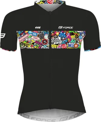 Produktbild von Jersey FORCE VIVID LADY kurzarm %%% Größe: S