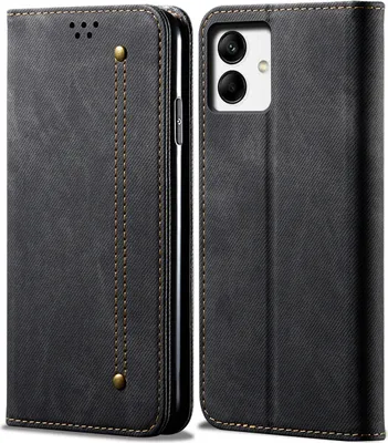 Produktbild von Galaxy A04 Hülle, Leder Brieftasche Flip Bookstyle Schutzhülle mit Standfunktion für Samsung Galaxy A04 4G Schwarz