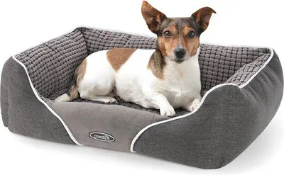 Produktbild von Doppelzugehöriges Hunde- und Katzenbett - Bequemes Hunde-Matratensystem mit abnehmbarem Kissen