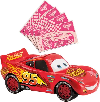 Produktbild von dekora - Cars Lightning McQueen Spardose Mit Esspapiergeld - Geschenk Für Kinder