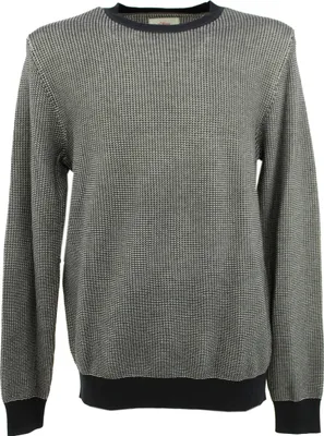Produktbild von 28174 S. Oliver, , Herren Crew Neck Rundhals Pullover Pulli, Mittelstrick, blau weiß meliert, XL