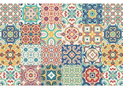 Image de Autocollants décoratifs pour meubles – Autocollants pour la cuisine et le salon – 24 autocollants décoratifs GEORGINA – 24 autocollants de 20 x 20 cm