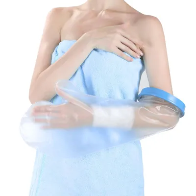 Produktbild von Protektoren-Set Wasserdichter Gipsschutz Duschschutz Erwachsene Wasserschutz Gipsarm aus Silikon für Bad & Dusche, Arm1245