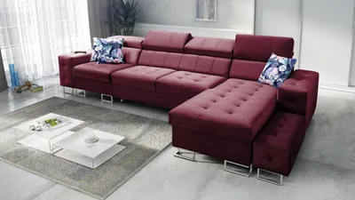 Produktbild von Wohnzimmer Eckcouch mit Schlaffunktion Ecksofa Schlafsofa HILTONE XI Farbe wählbar