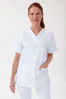 Produktbild von Medizinische Damen-Schlupftunika – V-Ausschnitt, Klinikkleid Größe L