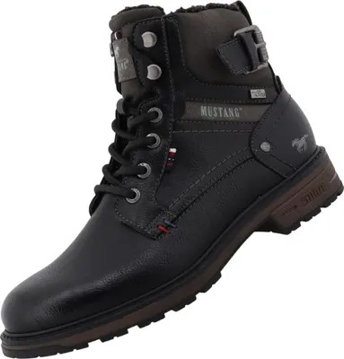 Image de Mustang Herren Tex-Stiefel gefüttert Schwarz