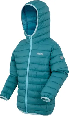 Produktbild von Regatta Marizion Baffle-Jacke mit Kapuze für Kinder, Farbe:Storm Blue, Kinder Größen:176