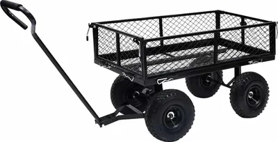 Obrázek produktu pro vidaXL Zahradní vozík černý 250 kg