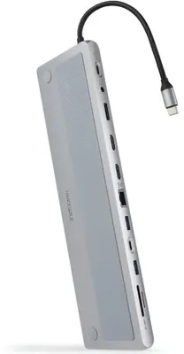 Productafbeelding van Nanocable 10.16.1012, Kabel, USB 3.2 Gen 1 (3.1 Gen 1), Type-C, 100 W, 3,5 mm, 10.100.1000 Mbit/s, Grijs