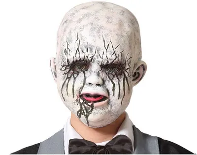 Produktbild von Atosa Latex Halloween Baby Maske Grau  Grau One Size