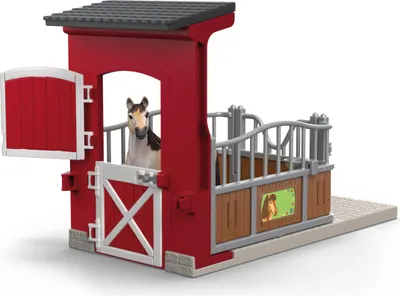 Produktbild von schleich FARM WORLD Ponybox mit Mustang Stute, Tier, Buildings, Farm animals / farm toys, Horse Stable, Horses, 3 Jahr(e), Mehrfarbig