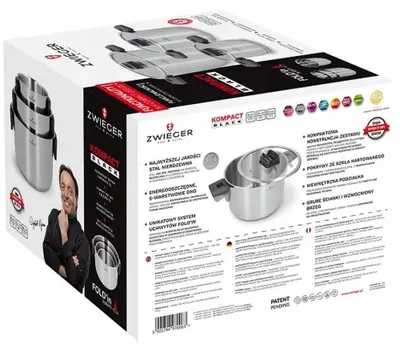Image de Zwieger KOMPACT BLACK Set de 6 casseroles induction