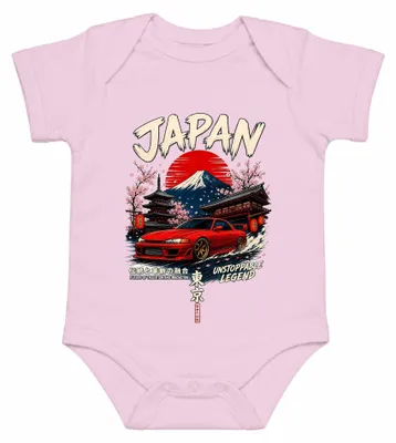 Imagen del producto de Leyenda japonesa inigualable: montura para coche deportivo JDM, estilo Y2K, para bebé, color rosa, talla 0/3