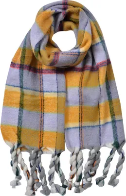 Produktbild von Clayre & Eef Winterschal Damen 50x200 cm Gelb Synthetisch