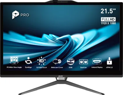 Zdjęcie produktu dla MSI Pro AP222T 14MA-613EU, 54,6 cm (21.5"), Full HD, Intel® Core™ i3, 8 GB, 512 GB, Windows 11 Home