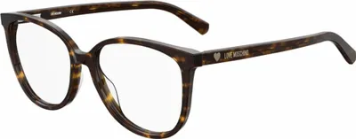 Produktbild von Love Moschino MOL558 086 HAVANA 54/16/140 Damen Brillen