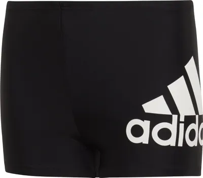 Produktbild von adidas Boxer Badehose aus weichen und elastischem Material für Jungen, Farbe:Schwarz, Kinder Größen:164