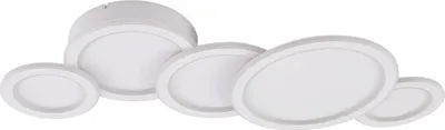 Produktbild von Lucande LED-Deckenleuchte Diala, weiß, Metall, 96 cm