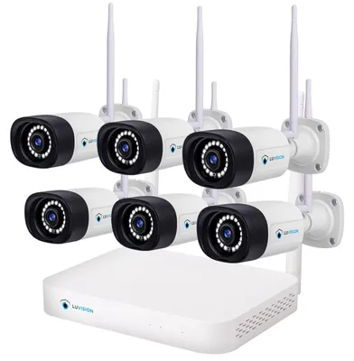 Produktbild von LUVISION WLAN Funk Video Überwachungssystem KI NVR 5MP Nachtsicht Farbe Mikrofon Wifi6
