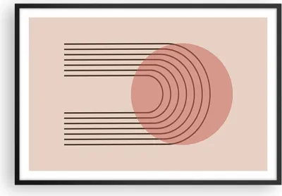 Produktbild von Gerahmtes Poster - Schwarzer Rahmen - Abstraktion Minimalismus Kreide - 91,5x61 cm - Wand Bild - Wanddeko - Wandbilder - Kunstposter - Wandposter - Bilderrahmen - Bilder - Kunstdruck - P2BAA91x61-4446