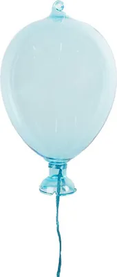 Image de Clayre & Eef 6GL4438 décoration suspendue ballon bleu Ø 7x14 cm