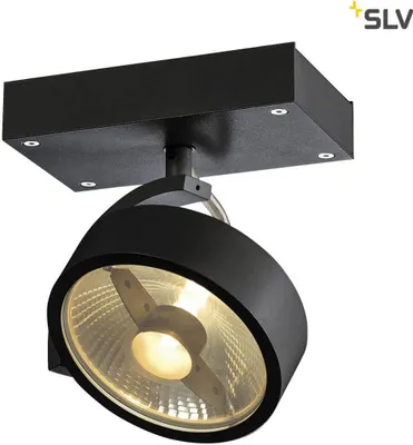 Produktbild von SLV 1000702 KALU 1 QPAR111 Wand- und Deckenleuchte schwarz max. 75W