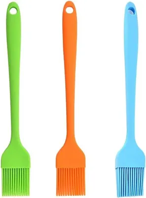 Immagine prodotto di Set di 3 spazzole in silicone per grigliare e cuocere al forno - 20,7 x 3,3 cm