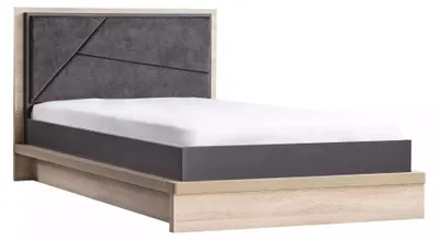 Produktbild von Bettrahmen Kinderbett Jugendliche Bett Holz Grau Kinderzimmer Modern