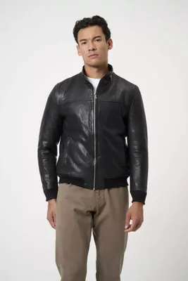Produktbild von Herren Lederjacke Ricano MARLON – Schwarz / XL