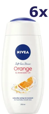 Immagine prodotto di 6 x Gel doccia Nivea - Arancia e olio di avocado 250 ml